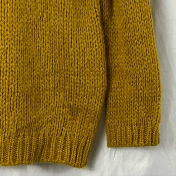 Massimo Dutti Mustard Yellow Turtleneck Sweater Size Small - Picture 8 of 16
